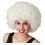 Peluca Afro Blanca